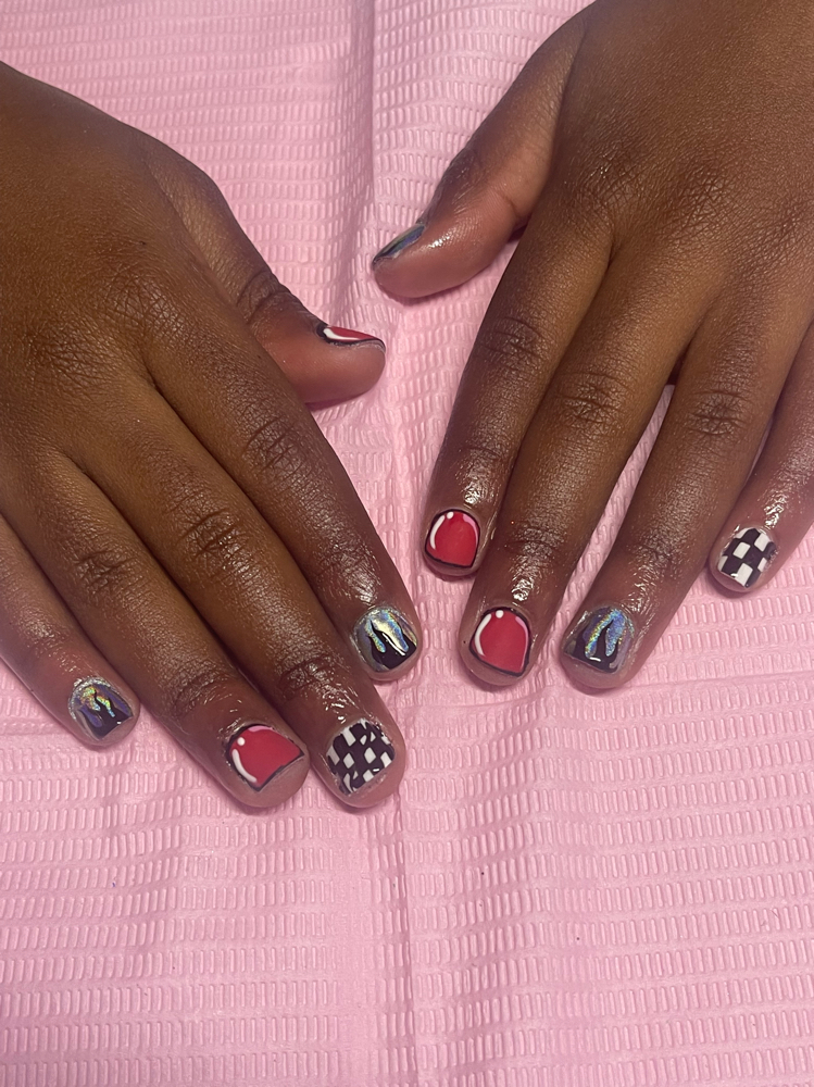 Kids Manicure at Majestix in Charlotte, NC