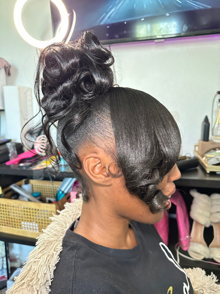 Pin Curl Updo