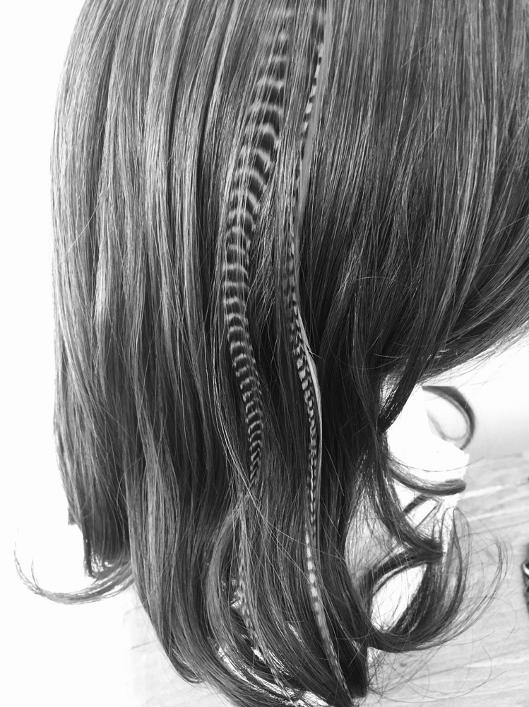 Hair Feather at hair by maddie linder in grand junction, CO
