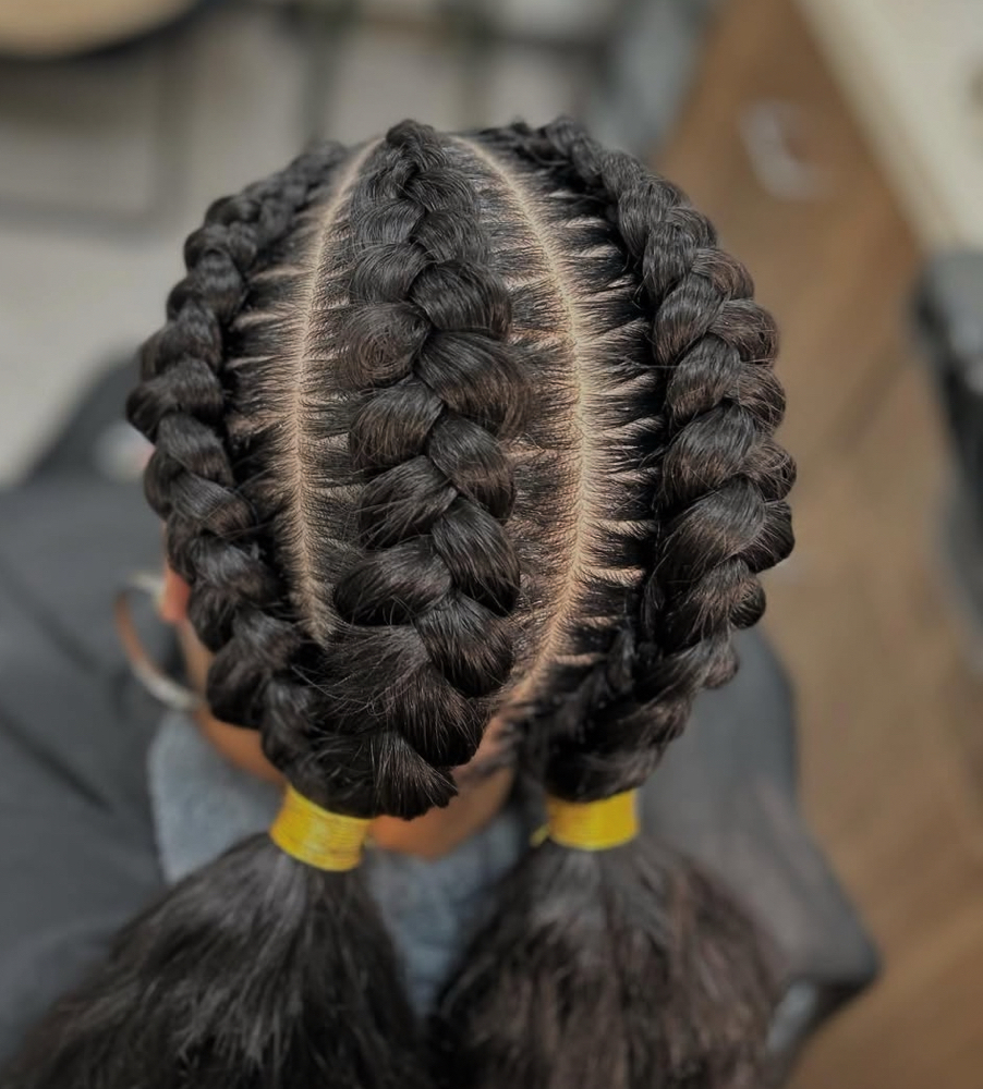 Two Braids (Extension) at SimoneSlays in Elyria, OH