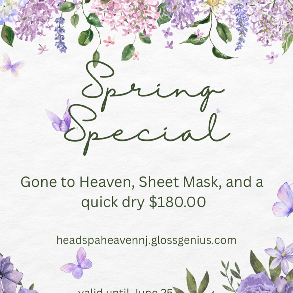Spring Special at HeadSpa Heaven in Wall, NJ