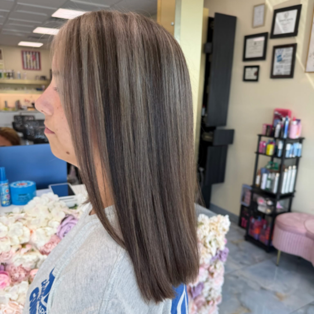 Partial Highlight- at thesalonbar in Tomball, TX