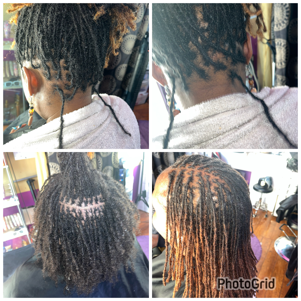 Micro Locs Retighten (starting $$) at Kay’s Touch of Klass Hair & Beauty Studio in Converse, TX