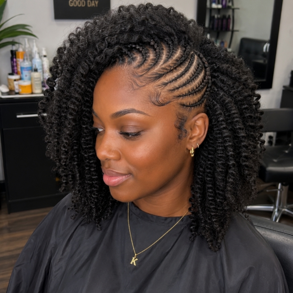 Natural Twist Out With Design at Nina Naomi Hair Artistry in Las Vegas, NV