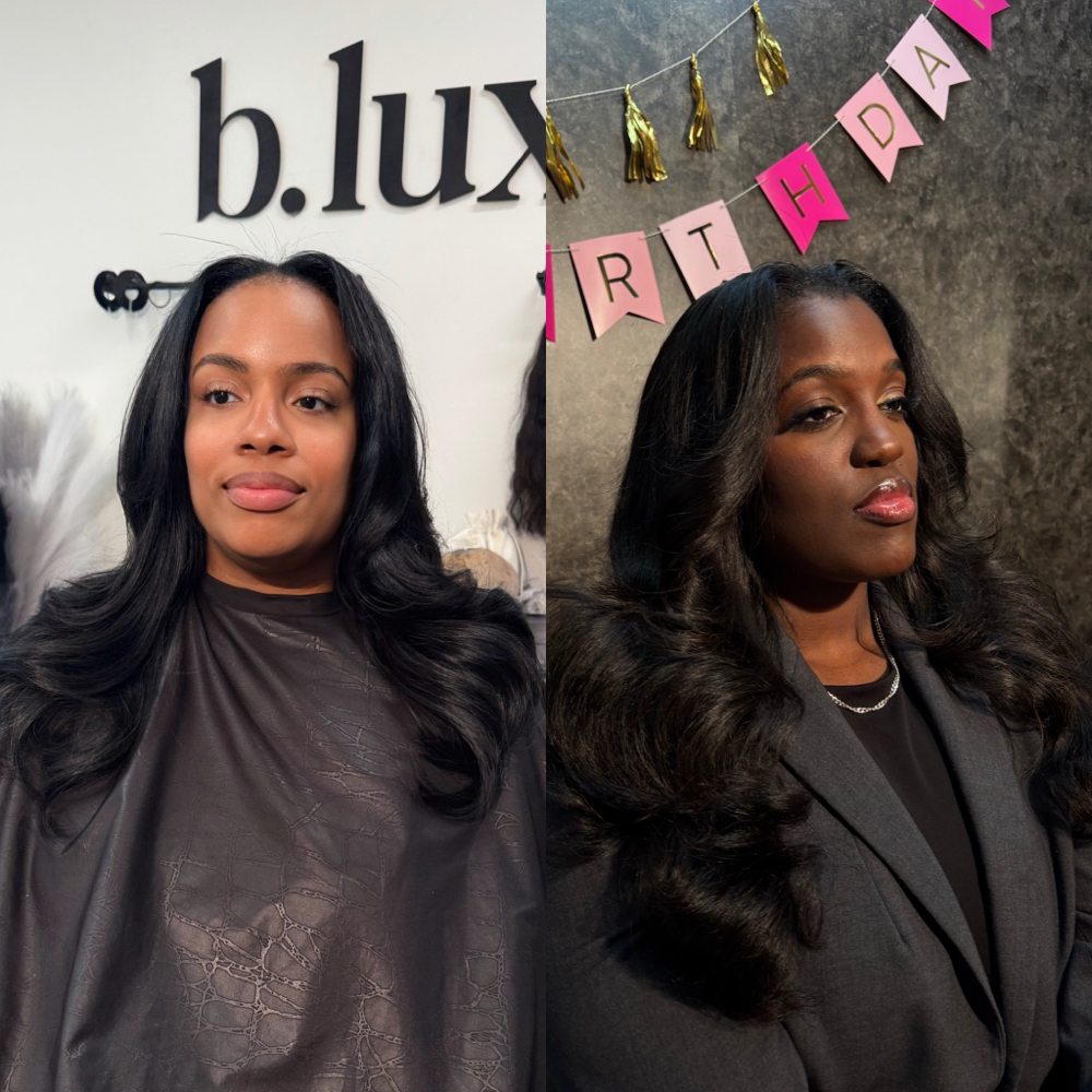Microlink Weft Install at B Luxe Hair Co. in Dallas, TX