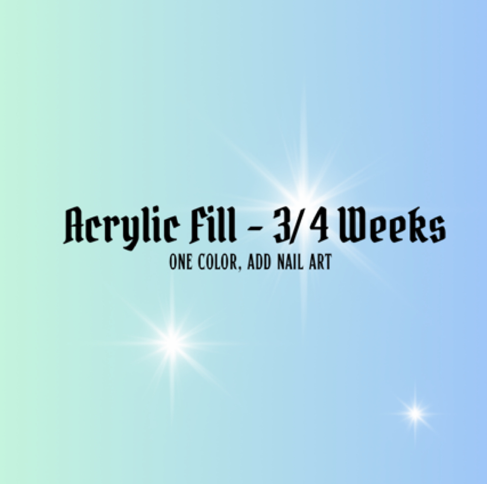 Acrylic Rebalance - 3/4 Weeks at Lonestarnailsnb in New Braunfels, TX