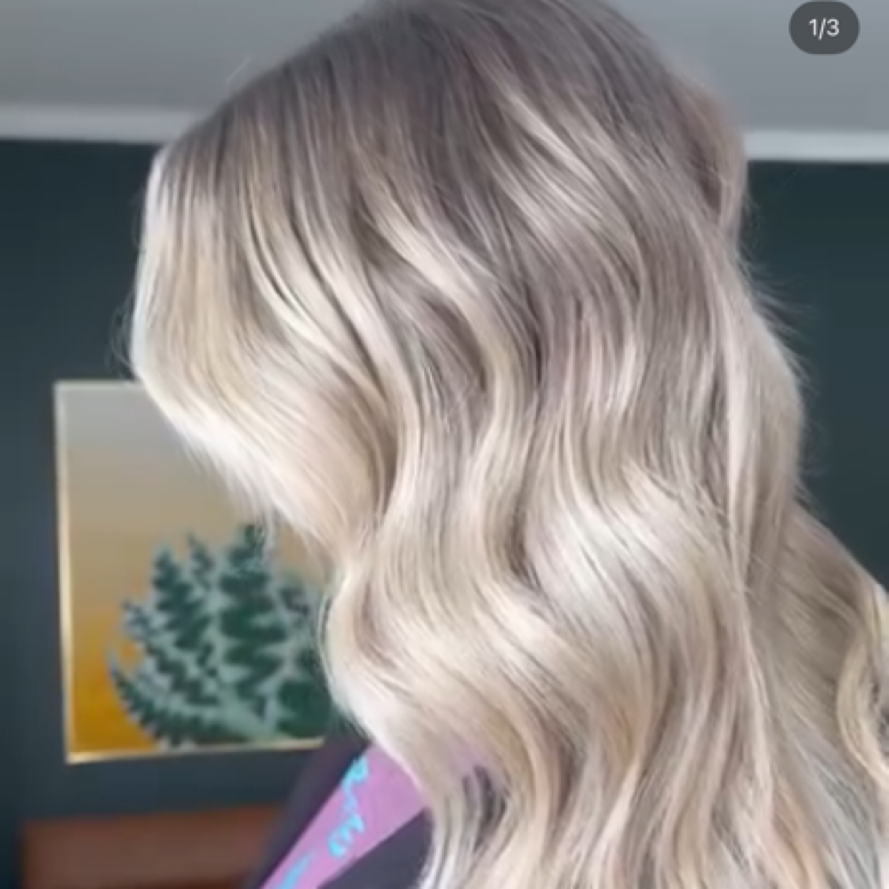 Half Head Blonding + Root Ret. $265 at Full Bloom Salon in Slaughter, LA