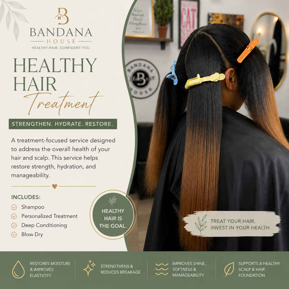 Healthy Hair Treatment at Bandana House Co