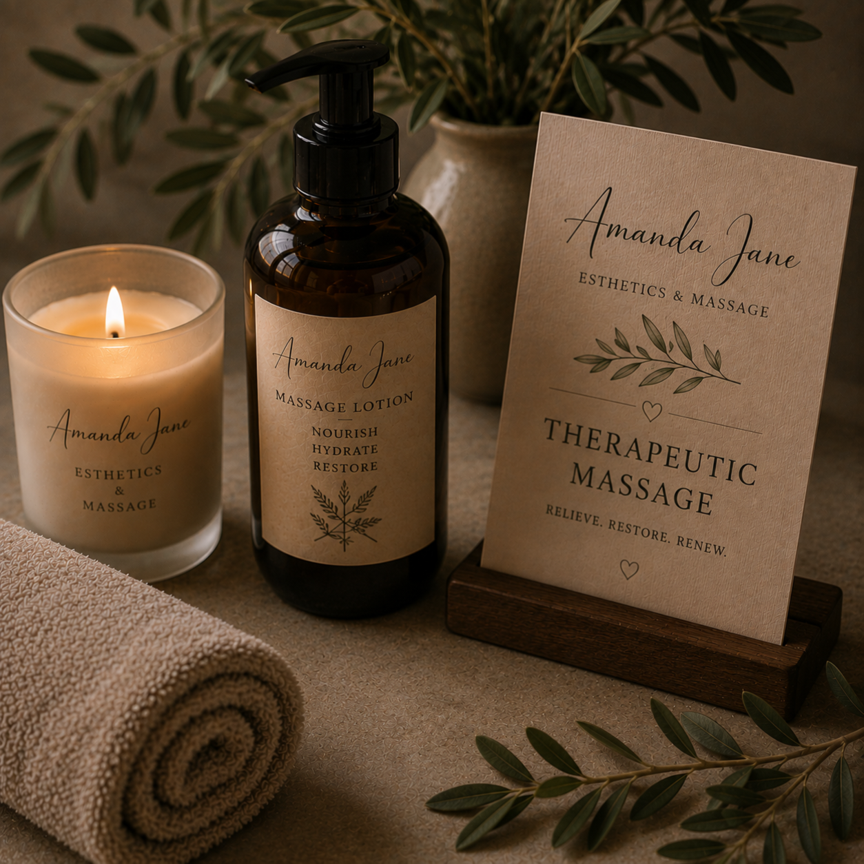 Therapeutic Massage 90 Min at Amanda Jane Esthetics & Massage in Salado, TX