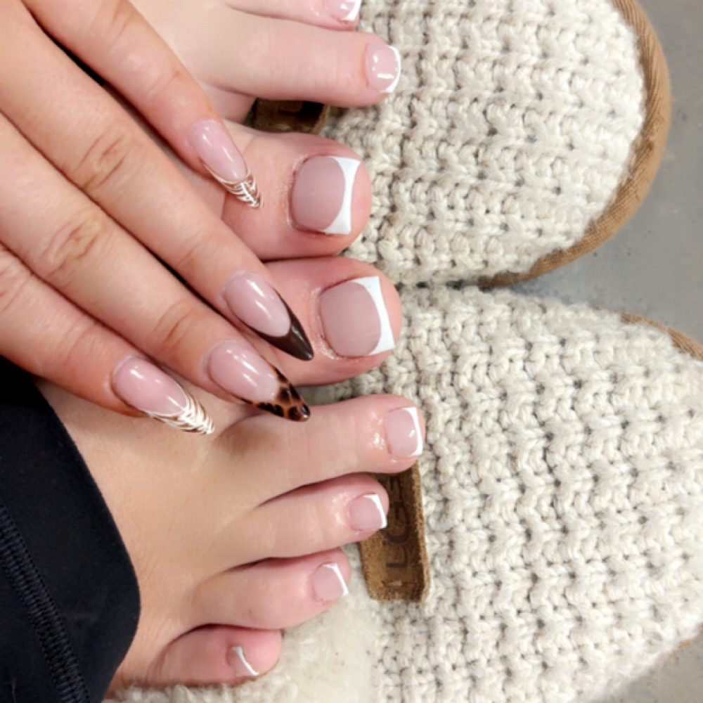 Gel X Toes Press Ons at Nailed byrach in Union City, TN