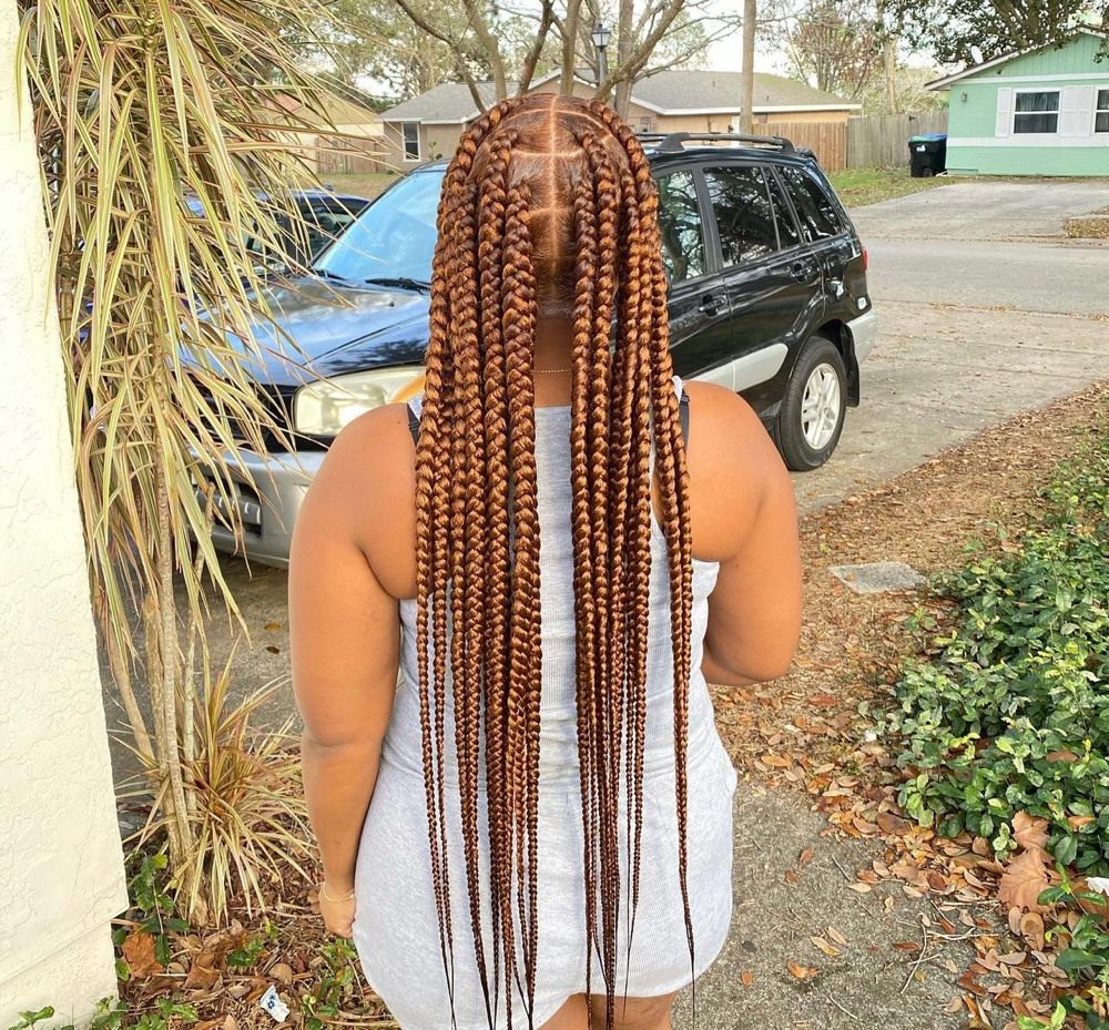 Large Knotless Braids
