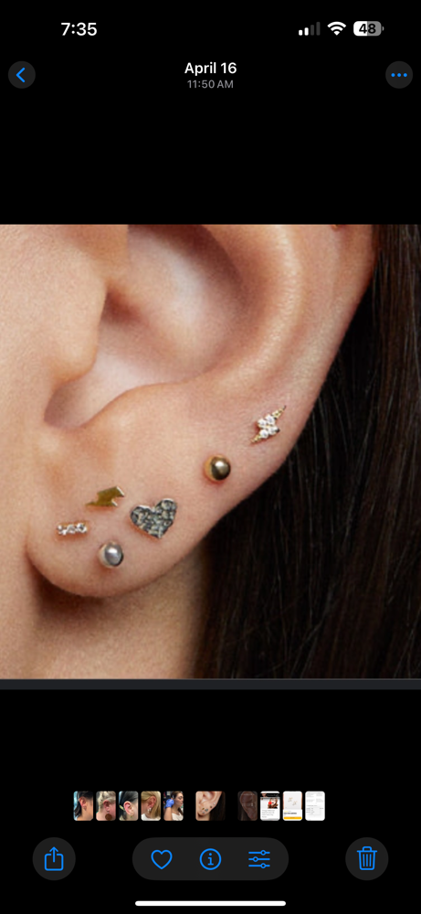 Double Lobes (2 Holes) Piercing
