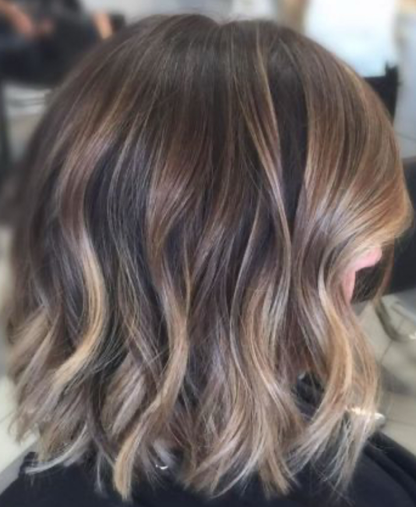 Above Shoulder Balayage