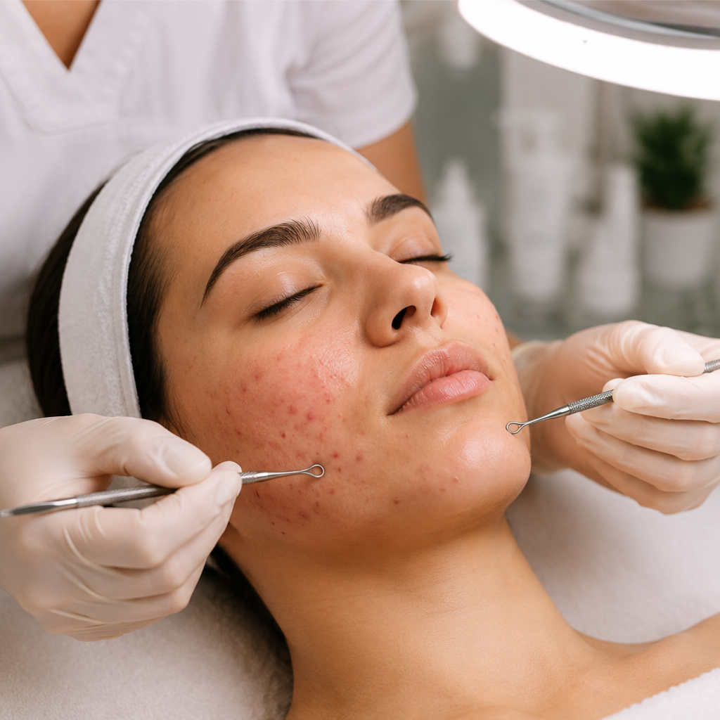 Acne facial at Derma Verite Esthetique Laser Studio in Elmhurst, NY