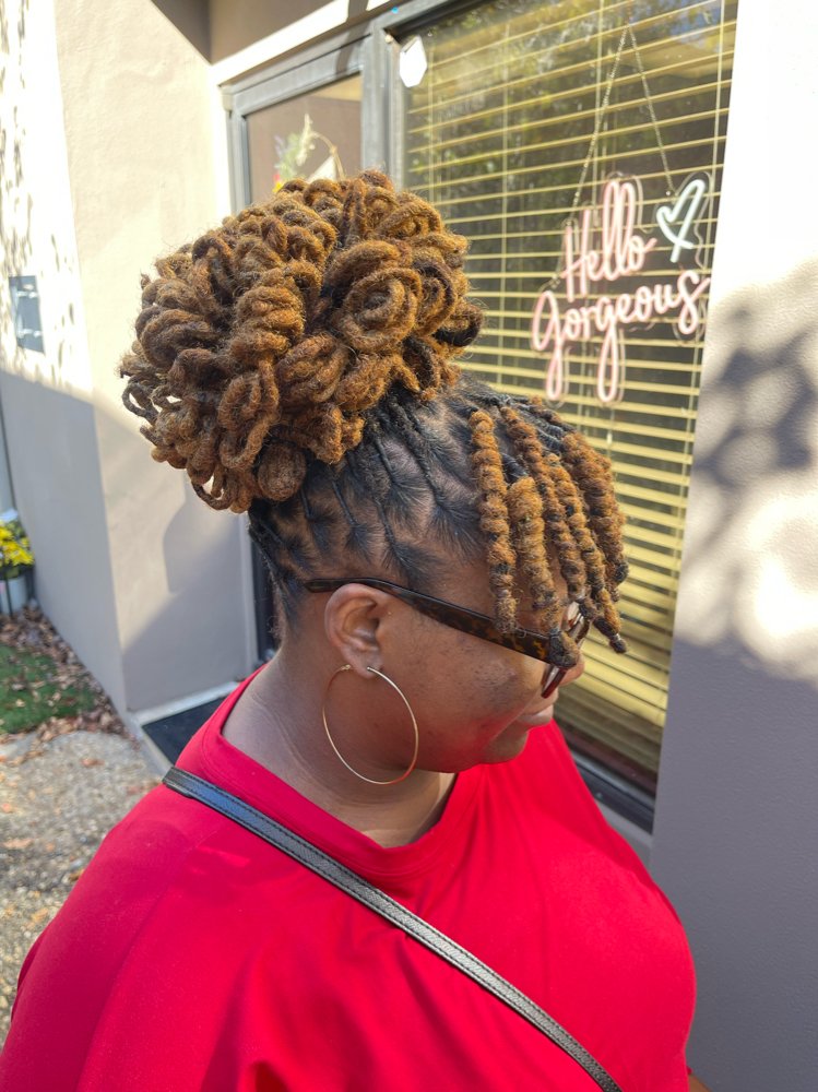 Loc Retwist + Style