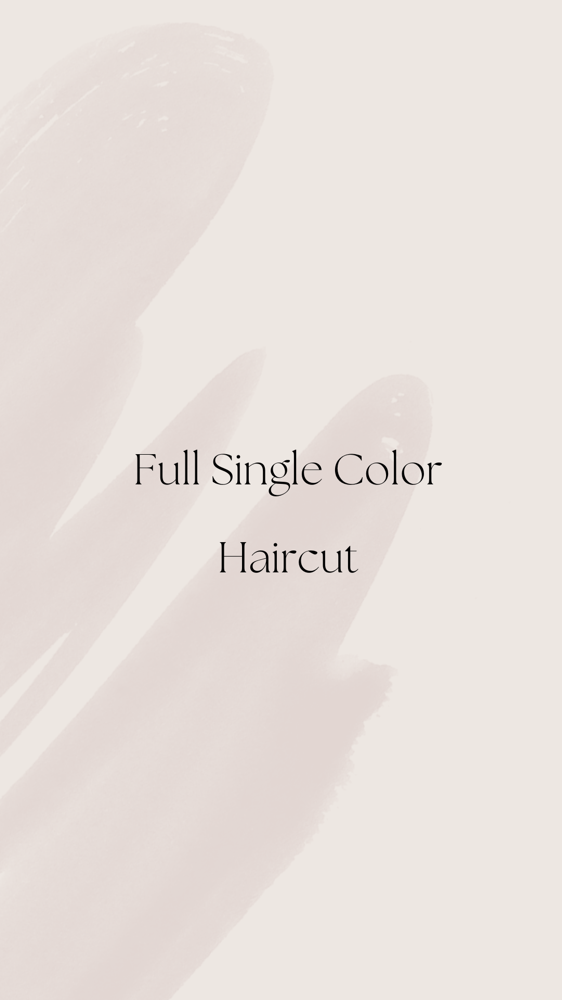 Full Single Color + Haitcut