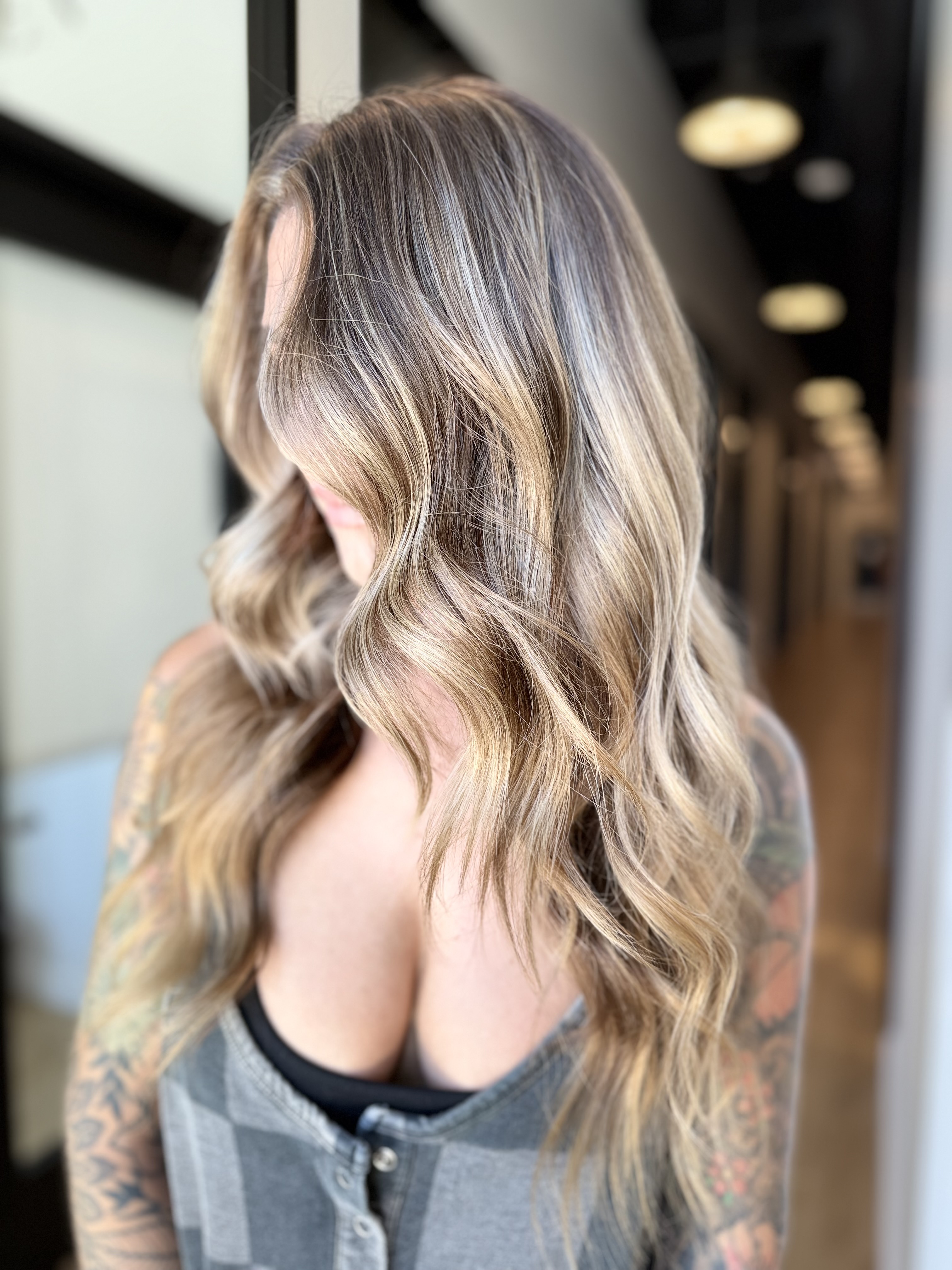 Balayage hair coloring at Sunkissed by Selina in Santa Clarita, CA
