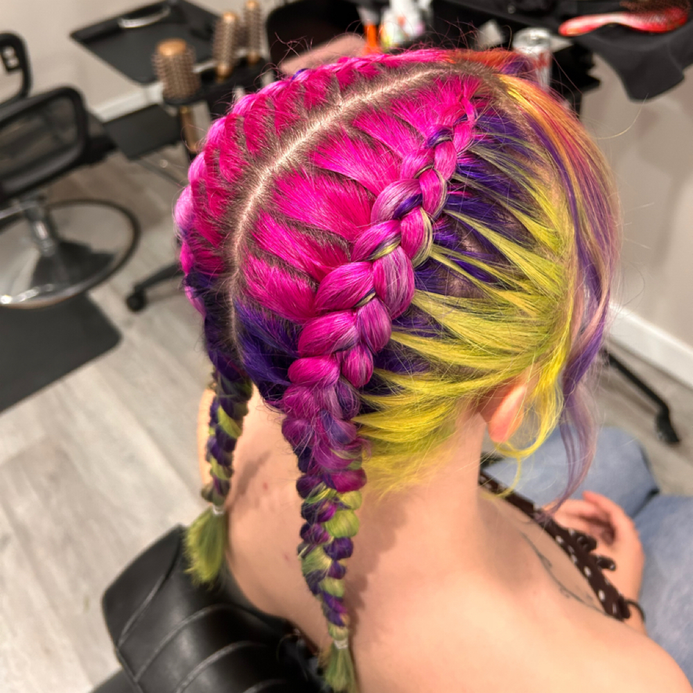 Dutch Braids at Sweetly Styled by Zadie in Danielson, CT