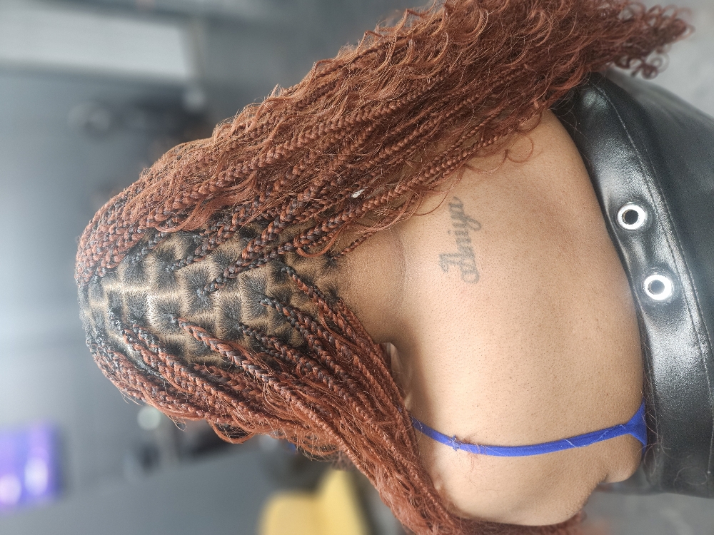 Small Boho Knotless Braids