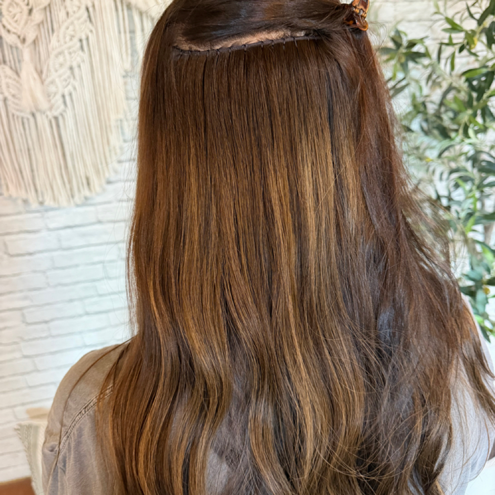 1 Row Hair Extension at Locks By Leah in Saco, ME