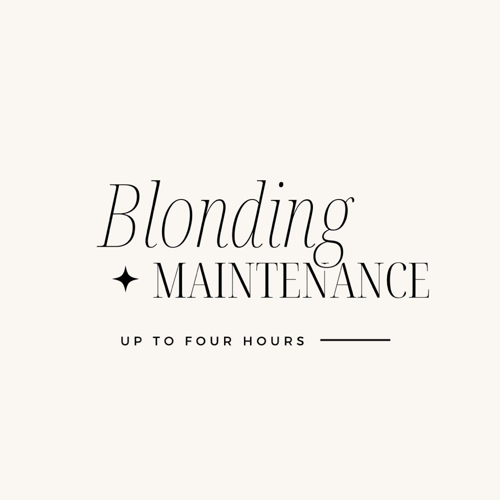 Blonding Maintenance