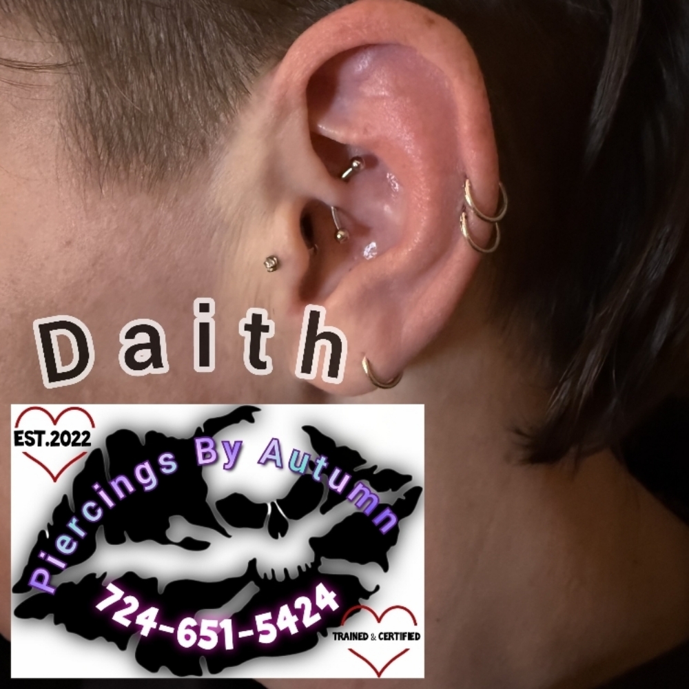 Daith Piercing at Piercings By Autumn in New Castle, PA