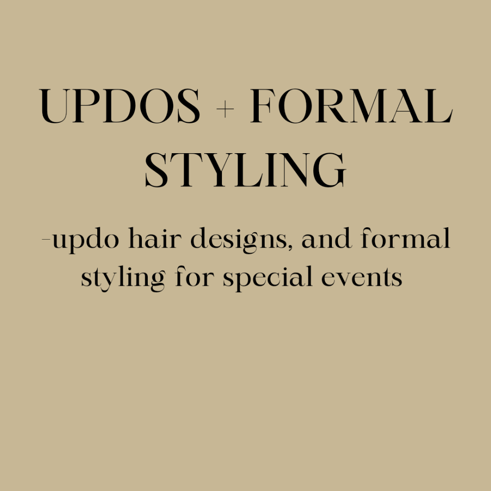 UPDO/FORMAL STYLING