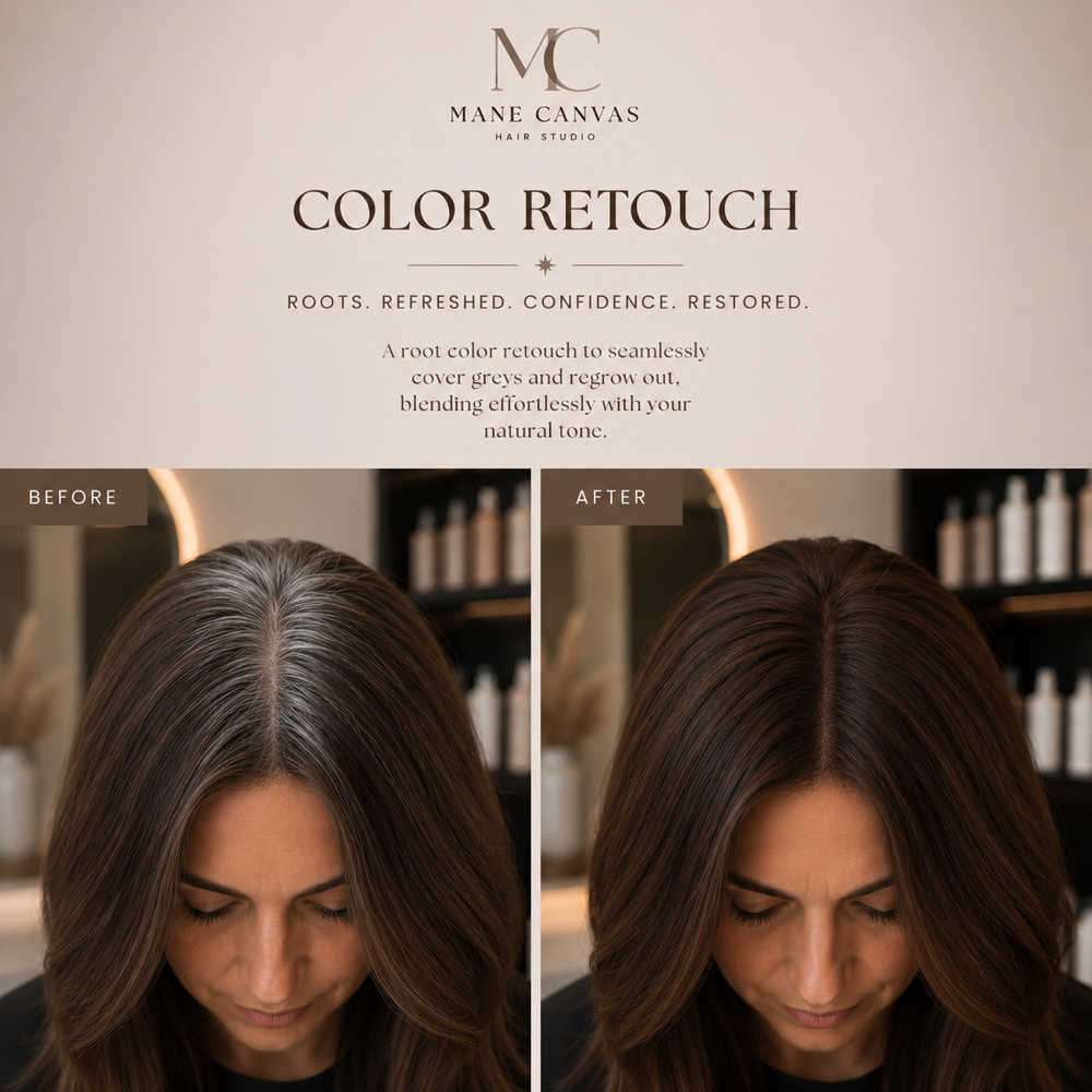 Color Retouch at Mane Canvas Hair Studio in Helotes, TX