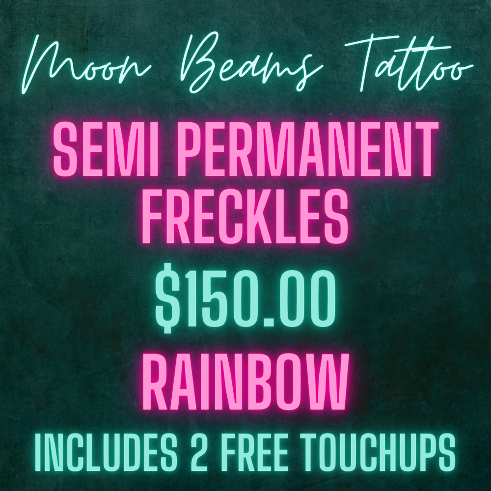 Semi Permanent Rainbow Freckles