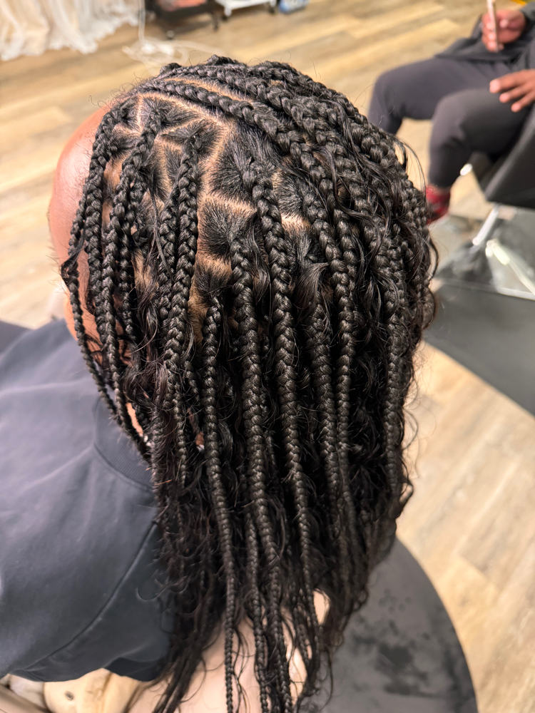 Fulani Flip Over Med Knotless at Makemeupshaq LLC in Reynoldsburg, OH