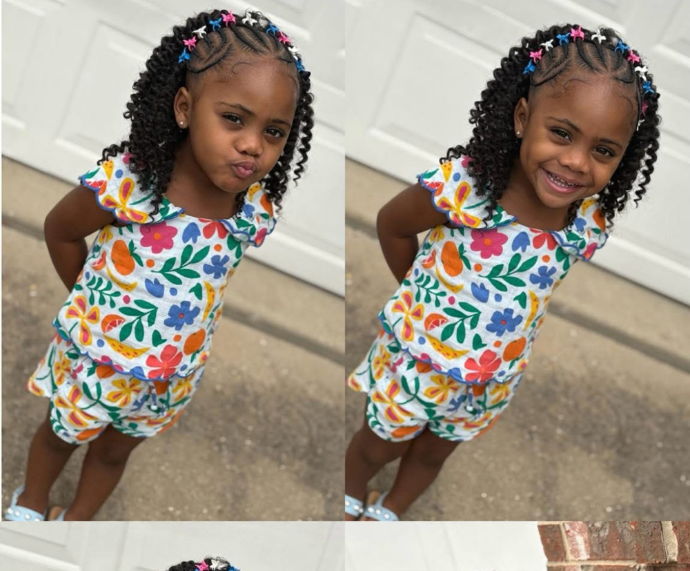 Kids crochet & cornrow style