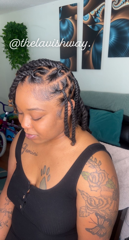 Loc Retwist (Neck & Mid Back)