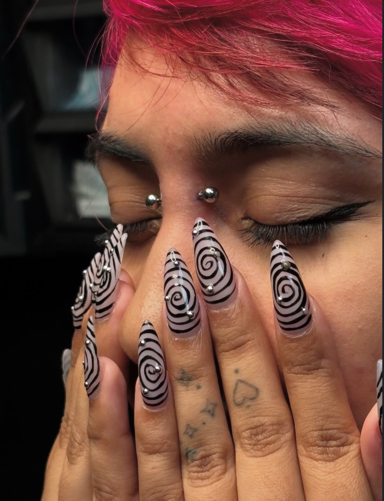 Bridge Piercing at PunkturedByKal in Arlington, TX