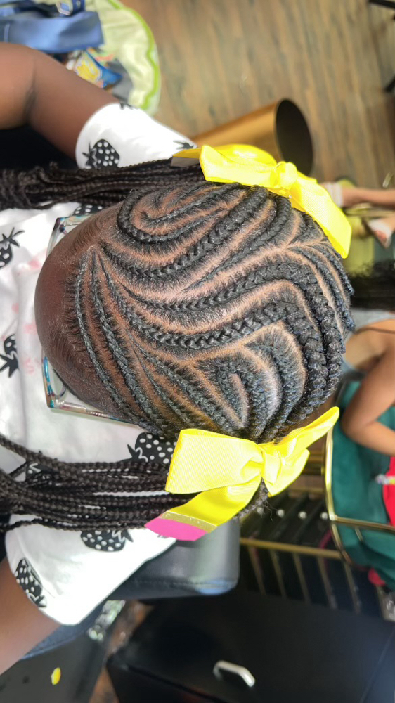 2 Braided Ponytails