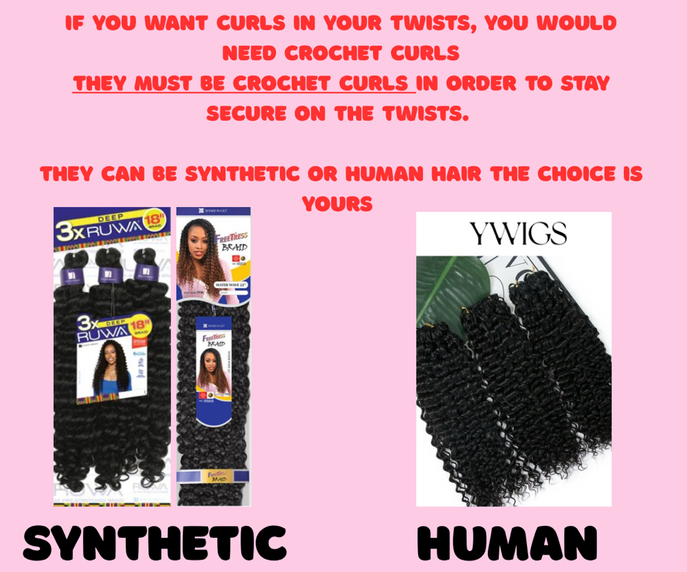 CROCHET CURLS NEEDED at YOLY’S BEAUTY BAR in Berlin, CT