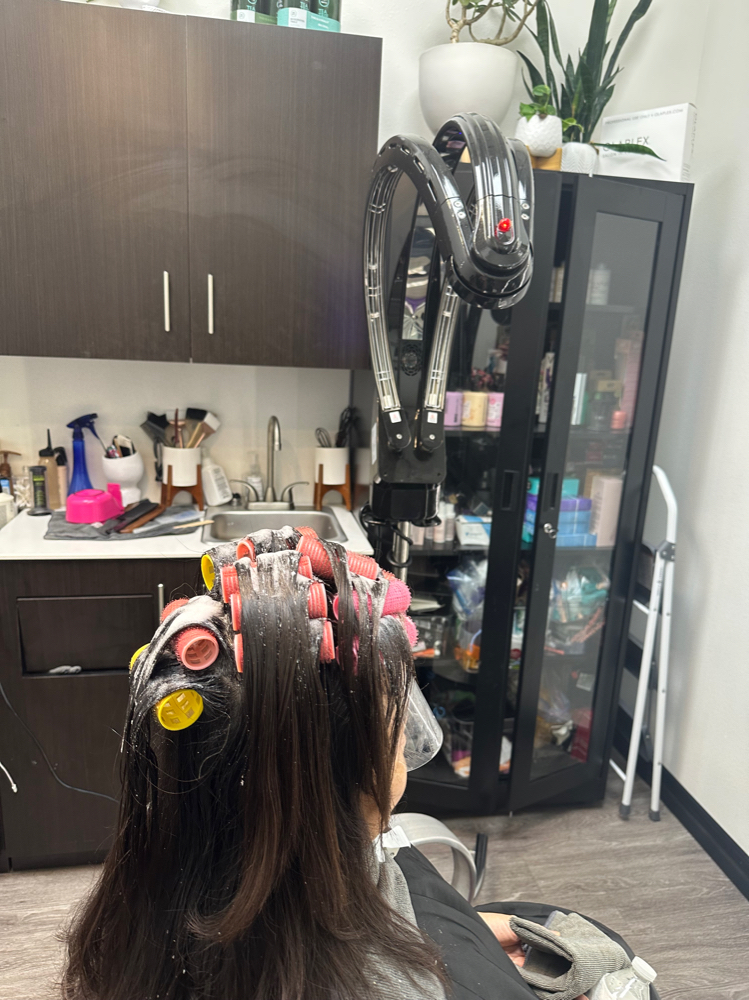 Root Perm at Queenie Hair studio in Tampa, FL