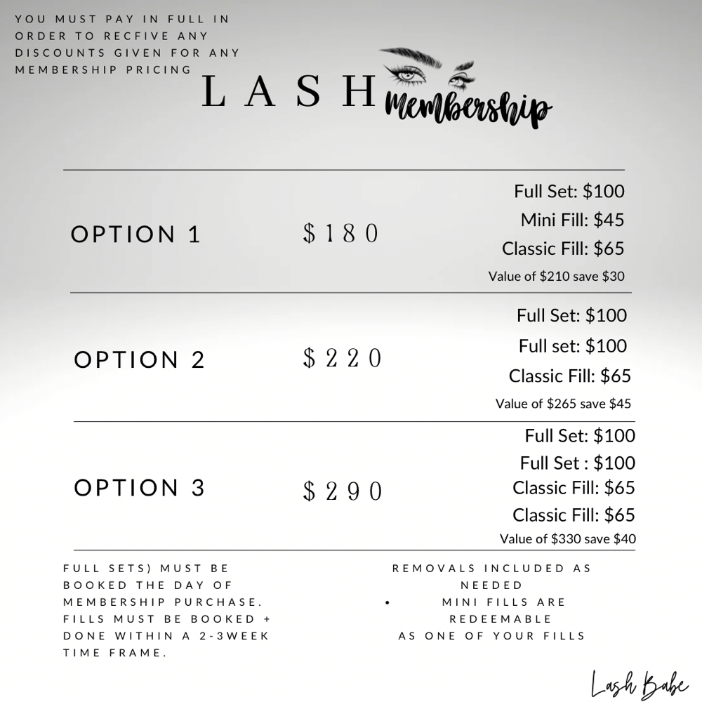 Lash Mebership