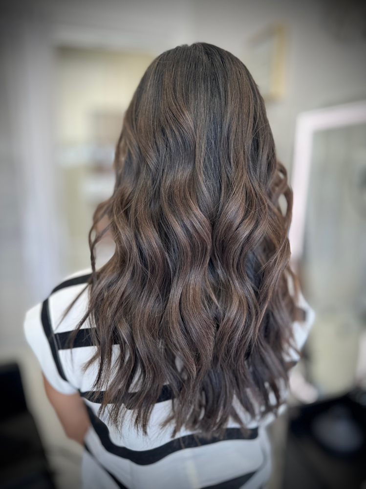 Reverse Balayage (Lowlights+Toner)