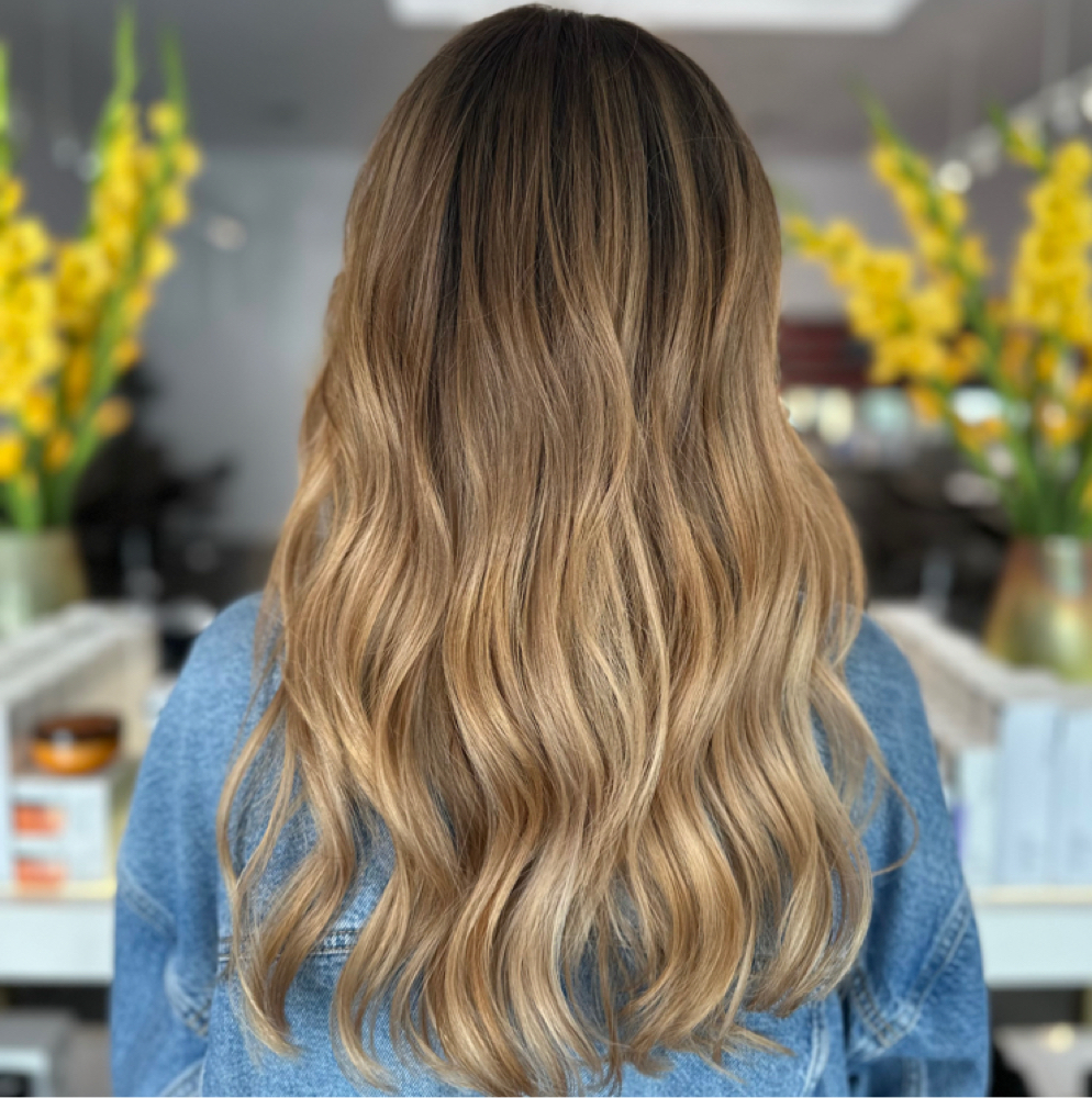 Partial Highlight & Base Color at Chelsea M Hair  -   Palms Hair Studio in San Diego, CA