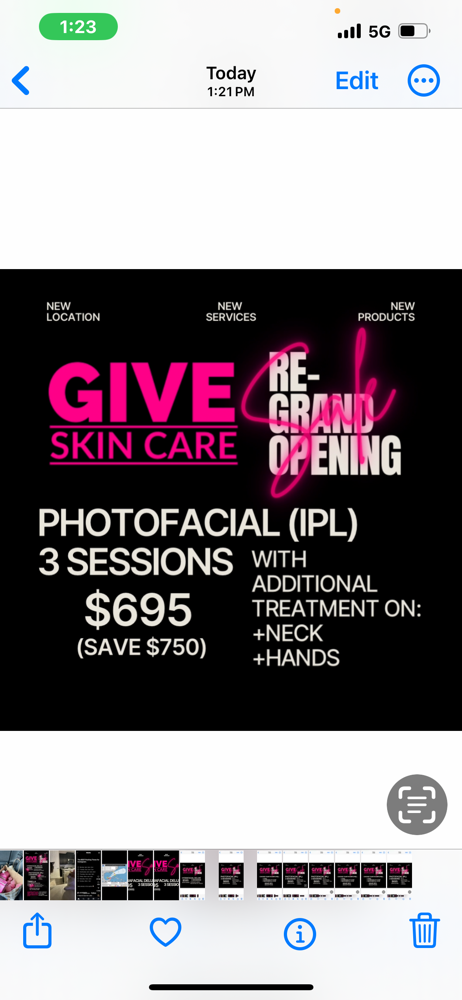 3 PhotoFacial Session + Hands/Neck