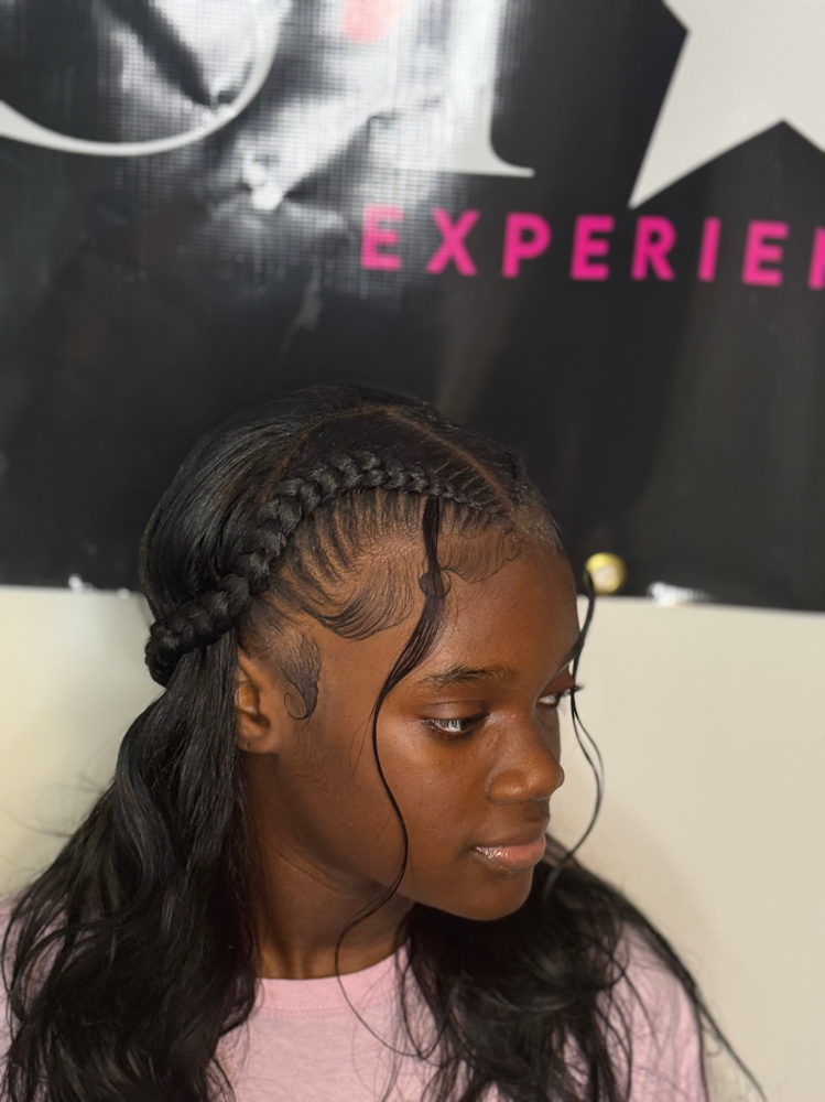 2 Braids W/ Quickweave