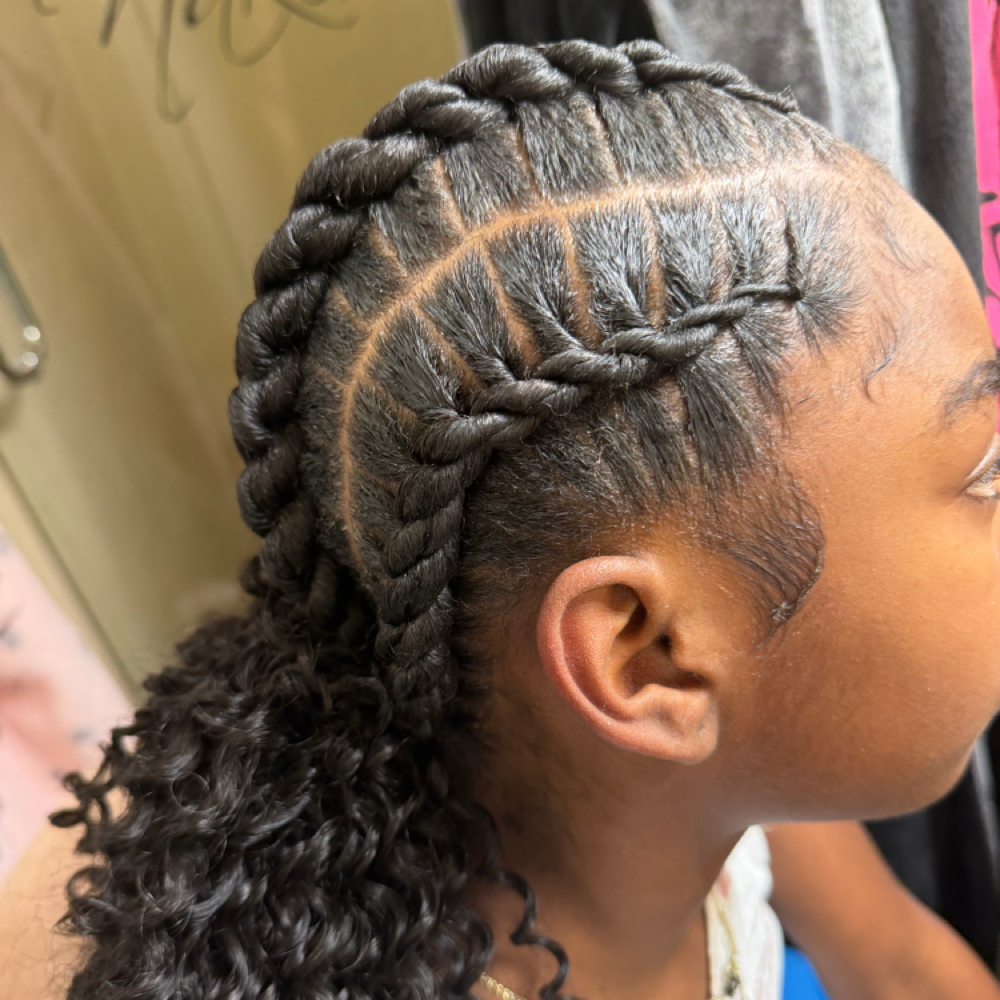 Flat Twist Girls 11 & Under at The Pretti Parlor in Houston, TX