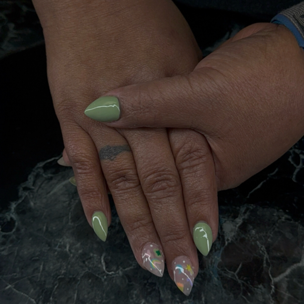 Short Acrylic Full Set at Waxed & Inked Beauty in Post falls, ID