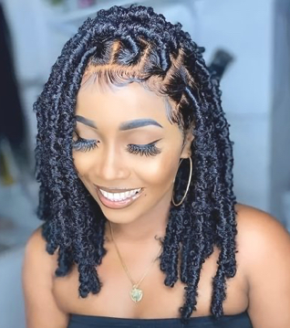 Large Faux Locs at To Be Crowned By Nina Lynn in Emmaus, PA