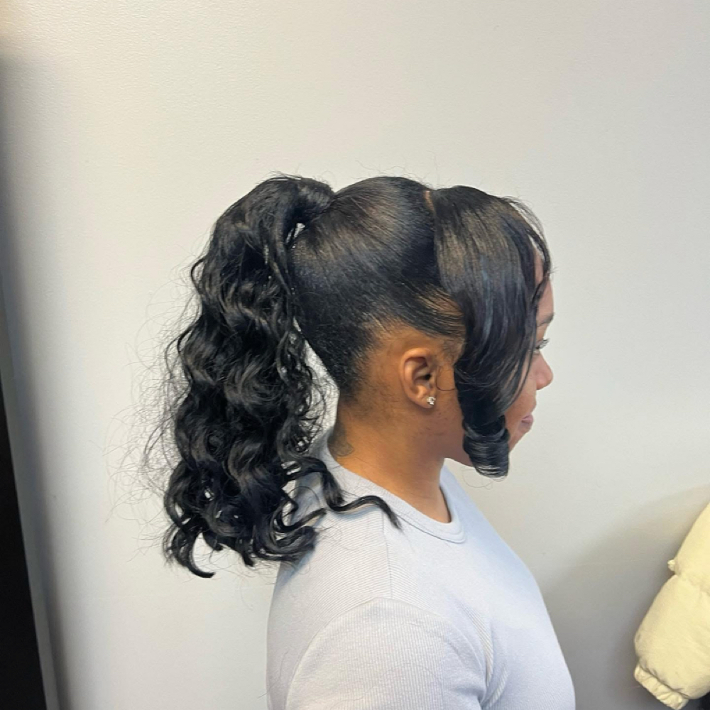 Sleek Ponytail at Jasmine Allayne Studio in Burlington, NC