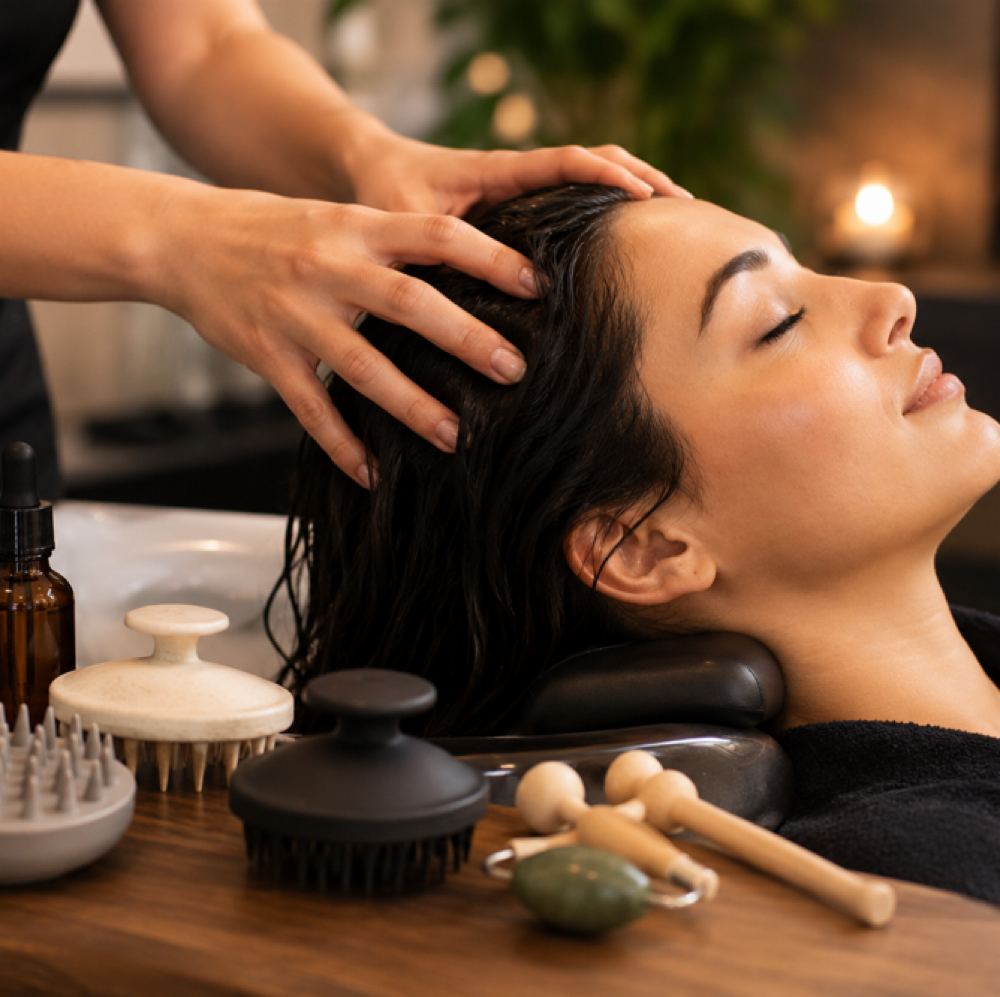 Scalp & Hair Relaxation Ritual at SILKENSOUL Day Spa in Visalia, CA