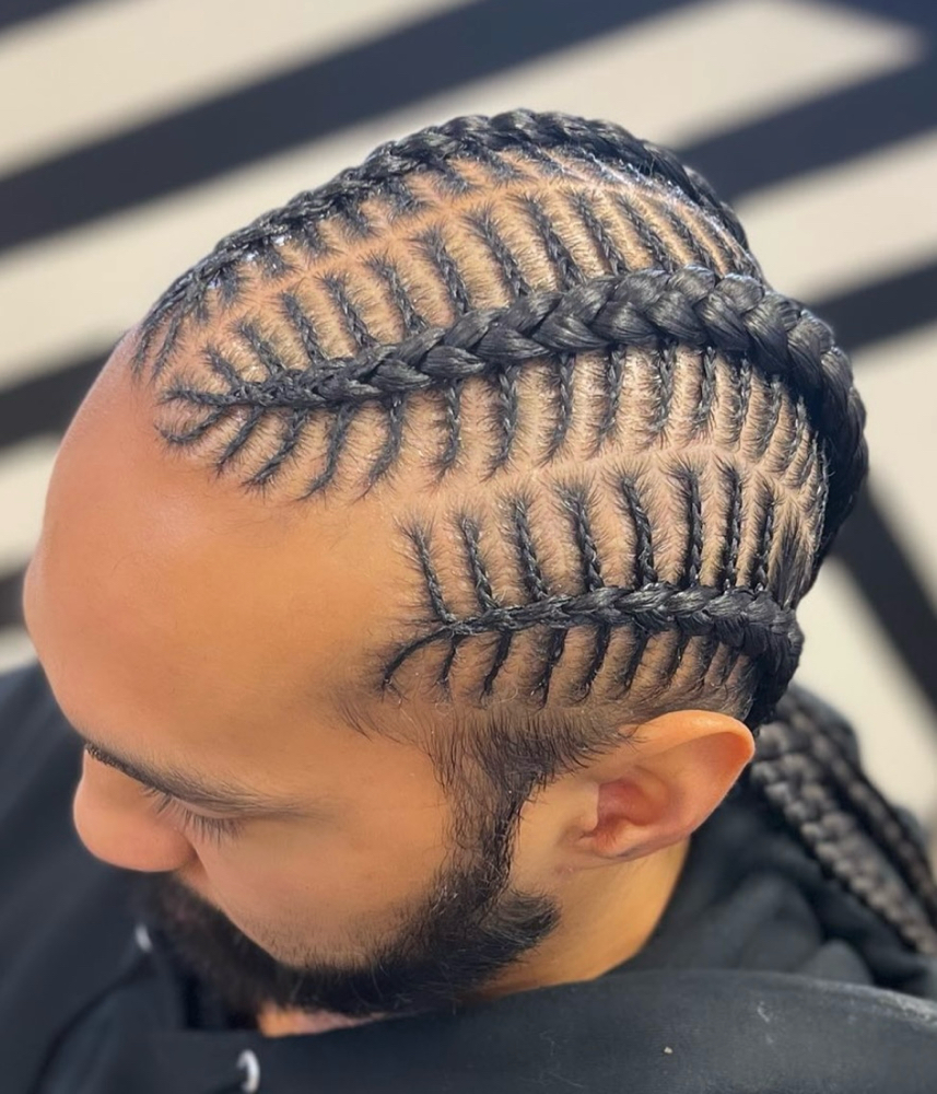 Fish Bone Corn Rows