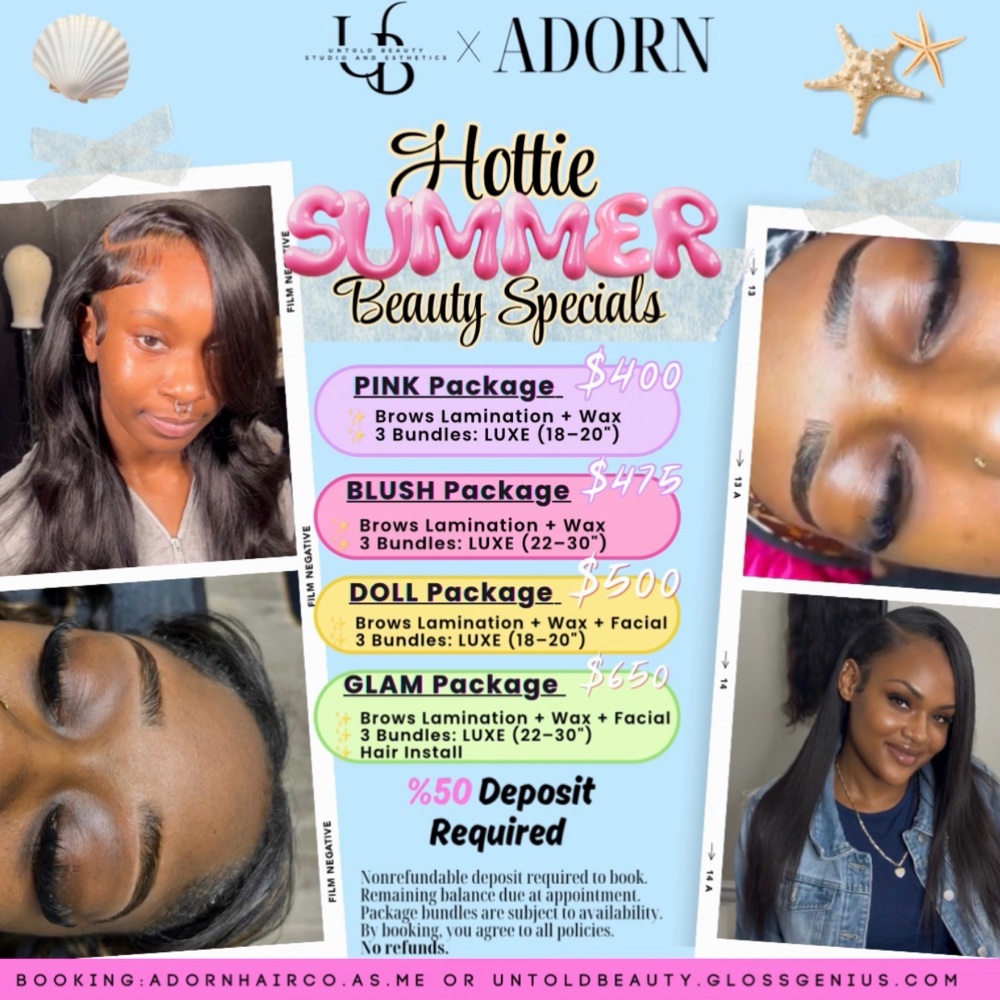 Doll Package at Untold Beauty Studio and Esthetics in Antioch, CA