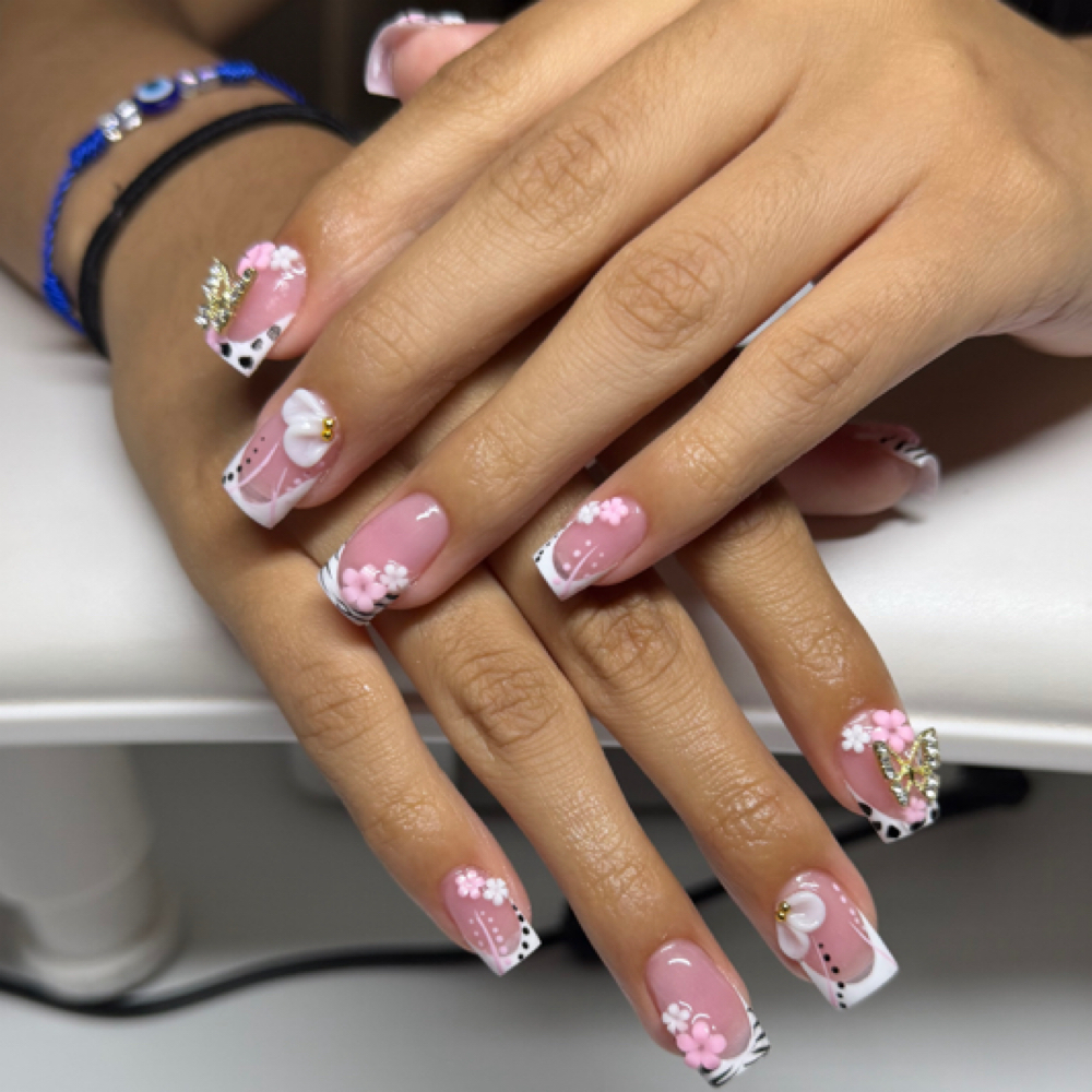 Short Acrylic Nails at Be You Nails Studio in Rockville, MD