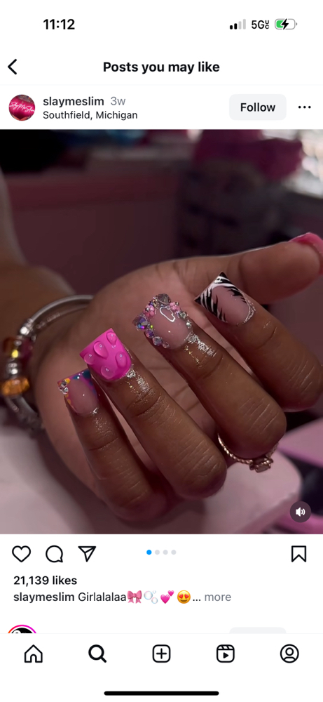 Full Set Manicure Length Small